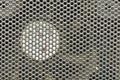 Dusty grille of the computer. Royalty Free Stock Photo