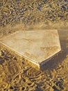 Dusty Home Plate Royalty Free Stock Photo