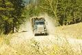 Dusty logging truck Royalty Free Stock Photo