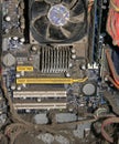 Dusty motherboard