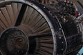 Retired Aircraft Turbofan Engine Air Intake Detail Royalty Free Stock Photo