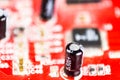 Dusty old sound card close-up. Royalty Free Stock Photo