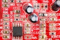 Dusty old sound card close-up. Royalty Free Stock Photo