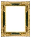 Dusty ornate old gold picture frame