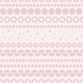 Dusty Pink Dotted geometric seamless vector pattern