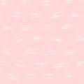 dusty pink scratched lines primitive hand drawn seamless pattern. vector doodle