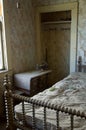 The dusty remains of a bedroom in ghost town, Bodie.