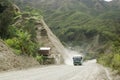 Dusty Road in Andes Royalty Free Stock Photo