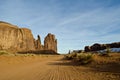 Dusty Road Monument Valley Royalty Free Stock Photo