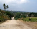 Dusty road in Tanna Island