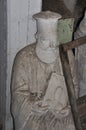 Dusty statue orthodox priest