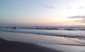 At dusty time sunset at sea beach in coxsbazar Bangladesh