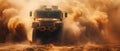 Dusty Trailblazer: Military Might in Motion. Concept Military Vehicles, Dusty Trails, Action Shots,