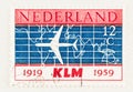 Dutch Airline KLM 40th Anniversary Stamp