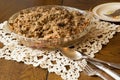 Dutch Apple Crumb Pie Royalty Free Stock Photo