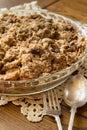 Dutch Apple Crumb Pie Royalty Free Stock Photo