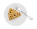 Dutch apple pie on a plate with a fork Royalty Free Stock Photo