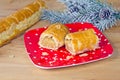 Dutch banket pastry with pine