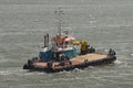 A Dutch Barge Tug, one of the Workhorses of any Port in Europe, used to move Containers from berth to berth.