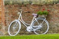 Dutch bike in front of wall Royalty Free Stock Photo