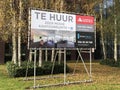 Dutch billboard sign advertising for office rental space.