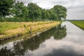 Dutch canal on a windless summer day