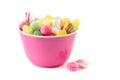 Dutch candy in a pink bowl