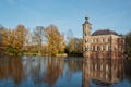 The Dutch castle Bouvigne in fall Royalty Free Stock Photo