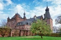 The Dutch Castle Doorwerth which is a medieval castle situated n Royalty Free Stock Photo