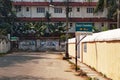 Dutch cemetery sign on the street in Fort Kochi Royalty Free Stock Photo