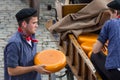 Dutch Cheese Farmers Royalty Free Stock Photo