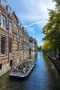 tourist canal boat, Delft the Netherlands