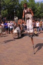 Dutch city deventer on stilts