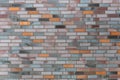 Dutch clinker dark bricks pattern in different tones of orange grey and red Royalty Free Stock Photo