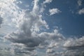 Dutch clouds containing rain Royalty Free Stock Photo