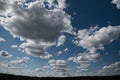 Dutch clouds containing rain Royalty Free Stock Photo
