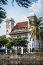 Dutch colonial buildings in old town of jakarta indonesia Royalty Free Stock Photo