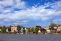 Panoramic view. Zaanse schans, Holland, Netherlands Royalty Free Stock Photo