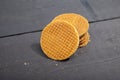 Dutch cookie stroopwafels Royalty Free Stock Photo