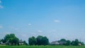 Dutch country view looking to a meadow Royalty Free Stock Photo