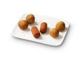 Dutch deep fried breaded mini snacks Royalty Free Stock Photo