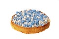 Dutch delicacy, biscuit with colored balls