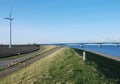 Dutch windmill and bridge