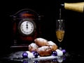 Dutch donut also known as oliebollen, traditional New Year's eve