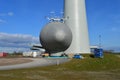 Dutch eco windmills, Noordoostpolder, Netherlands Royalty Free Stock Photo
