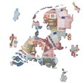 Dutch euros Map jigsaw