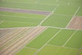 Dutch farm landscape from above Royalty Free Stock Photo
