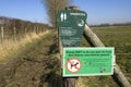 Dutch farmer fear infection from cows through dog poo Royalty Free Stock Photo