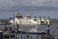Dutch ferry from Lauwersoog to Schiermonnikoog Royalty Free Stock Photo