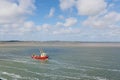 Dutch fishing boat at wadden sea